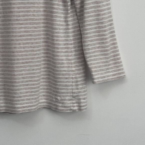 Vineyard Vines Womens Tee L Boat Neck 3/4 Sleeve Preppy Stripes Casual Pullover - Picture 2 of 8